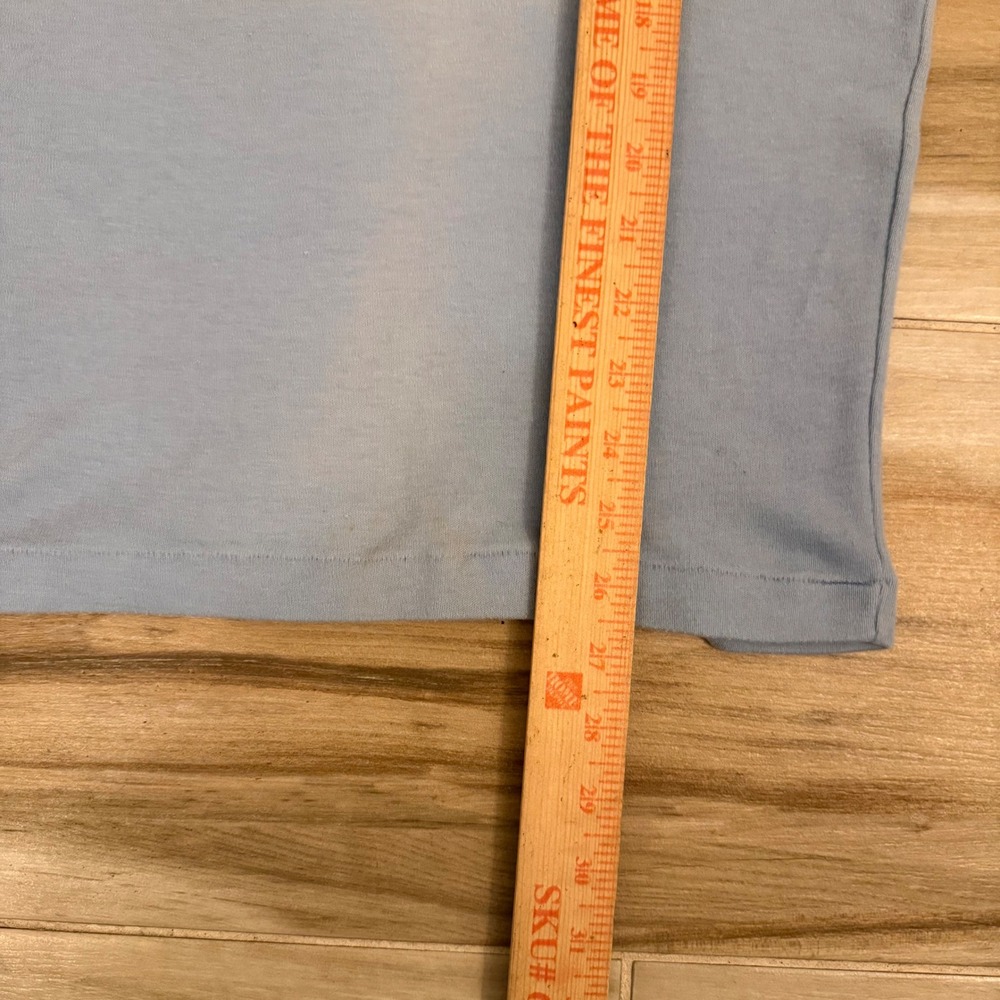 Vintage Mt Cook New Zealand Ringer T-Shirt Light Blue Raglan Single Stitch Small - Picture 7 of 7
